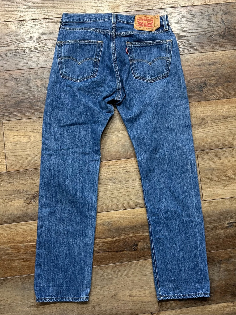 Levi's Vintage 501 Original Fit Straight Leg Button Fly Medium Wash Jeans 30x30